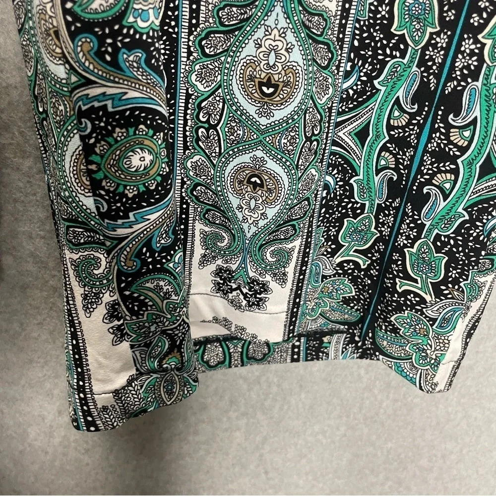 SET Chico’s Traveler’s Paisley Palooza Crop Wide Leg Pants and Top SET - Picture 6 of 12